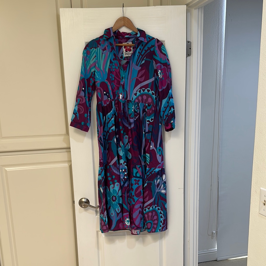 Colorful Long Sleeve Women's Dress Lesley Evers